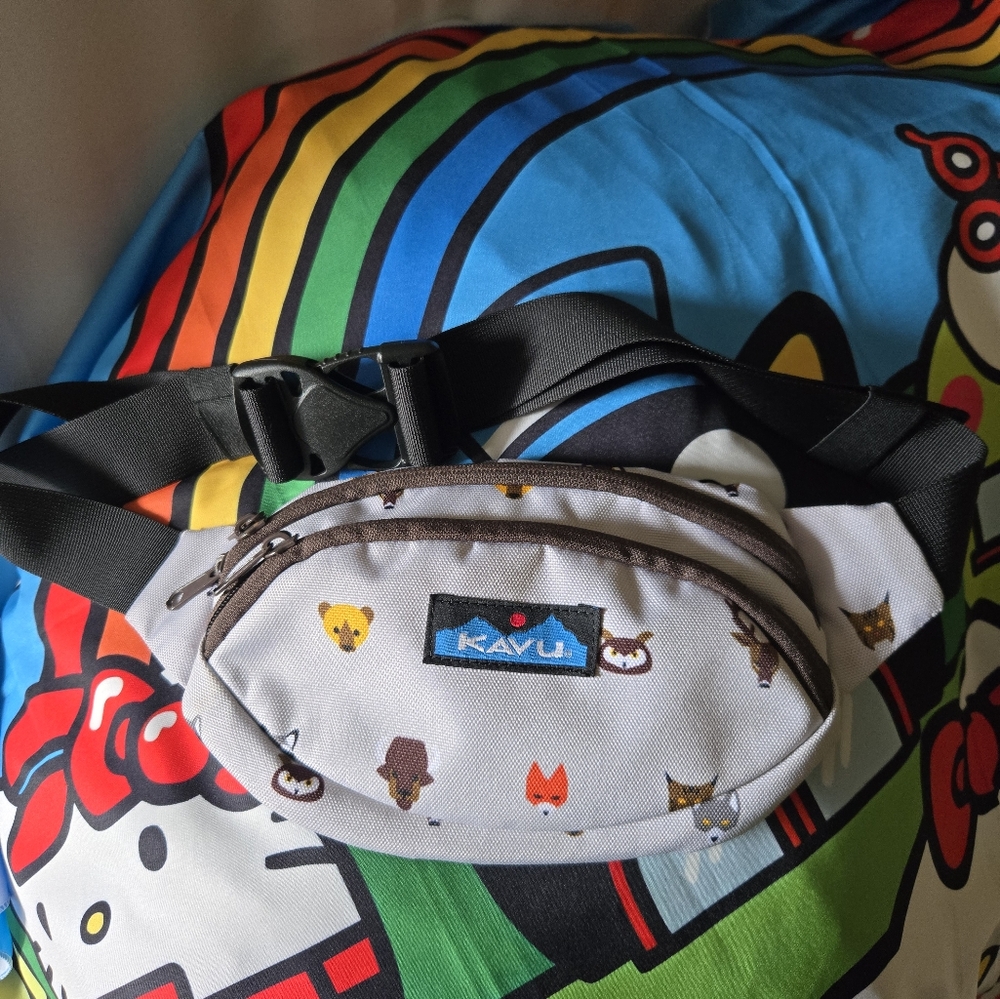 KAVU Fanny Pack with Animal Print